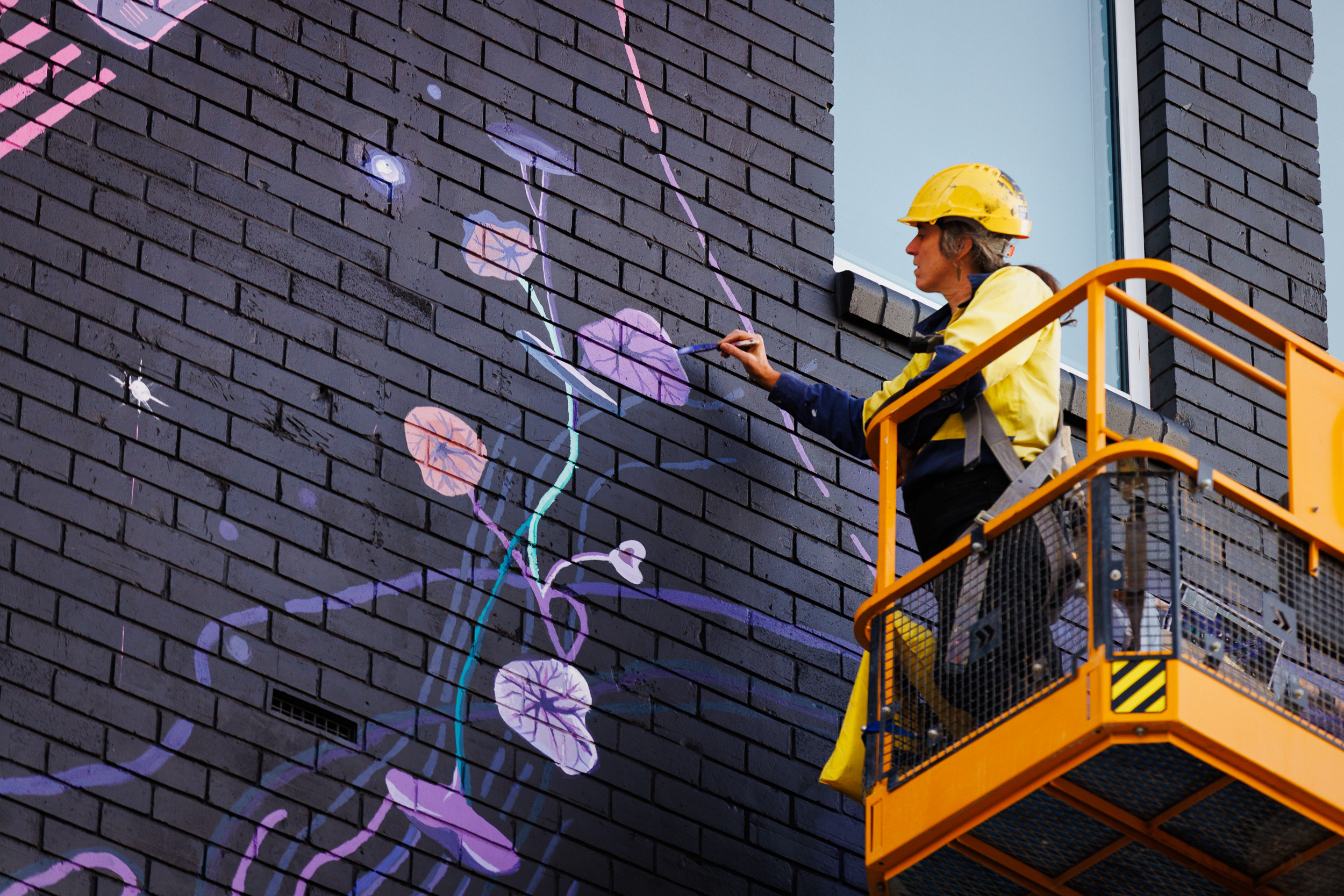 a person working