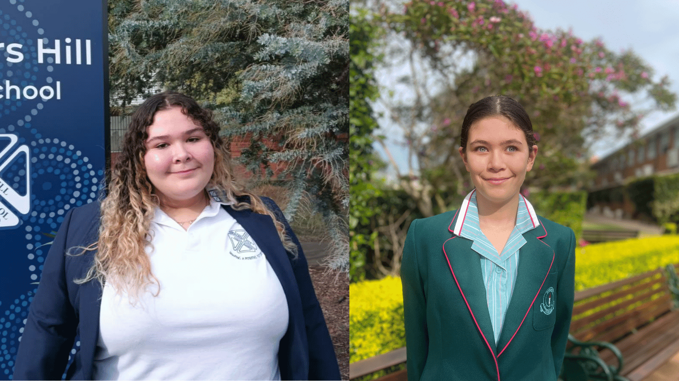Headshots of two students Kaila Elias and Hayley Yousef