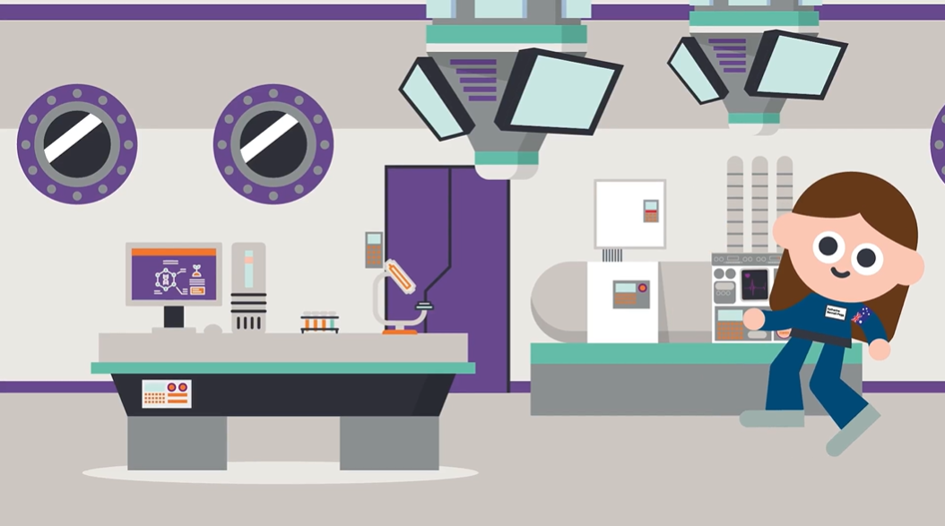 Animation of an astronaut