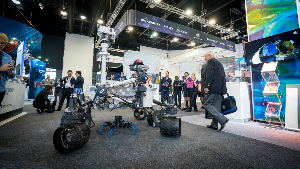 space technology exhibit at IAC 2017 in Adelaide, Australia