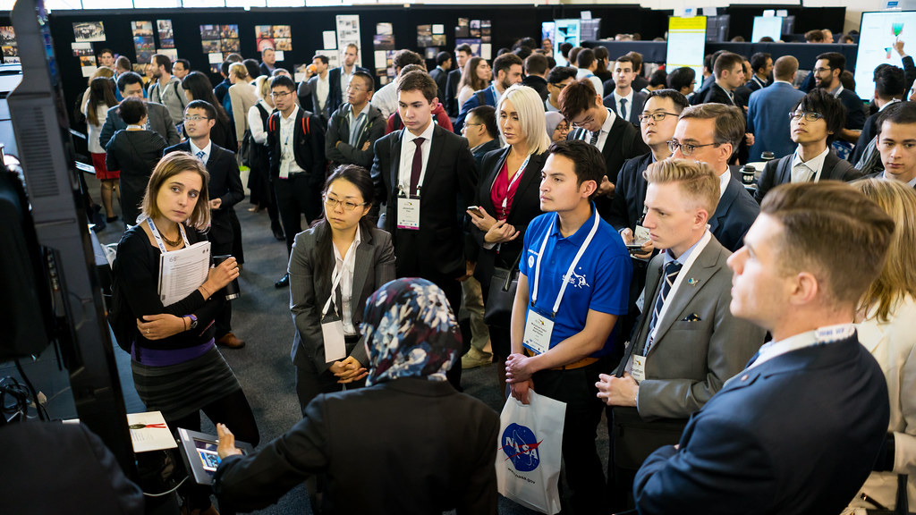 space technology exhibit at IAC 2017 in Adelaide, Australia