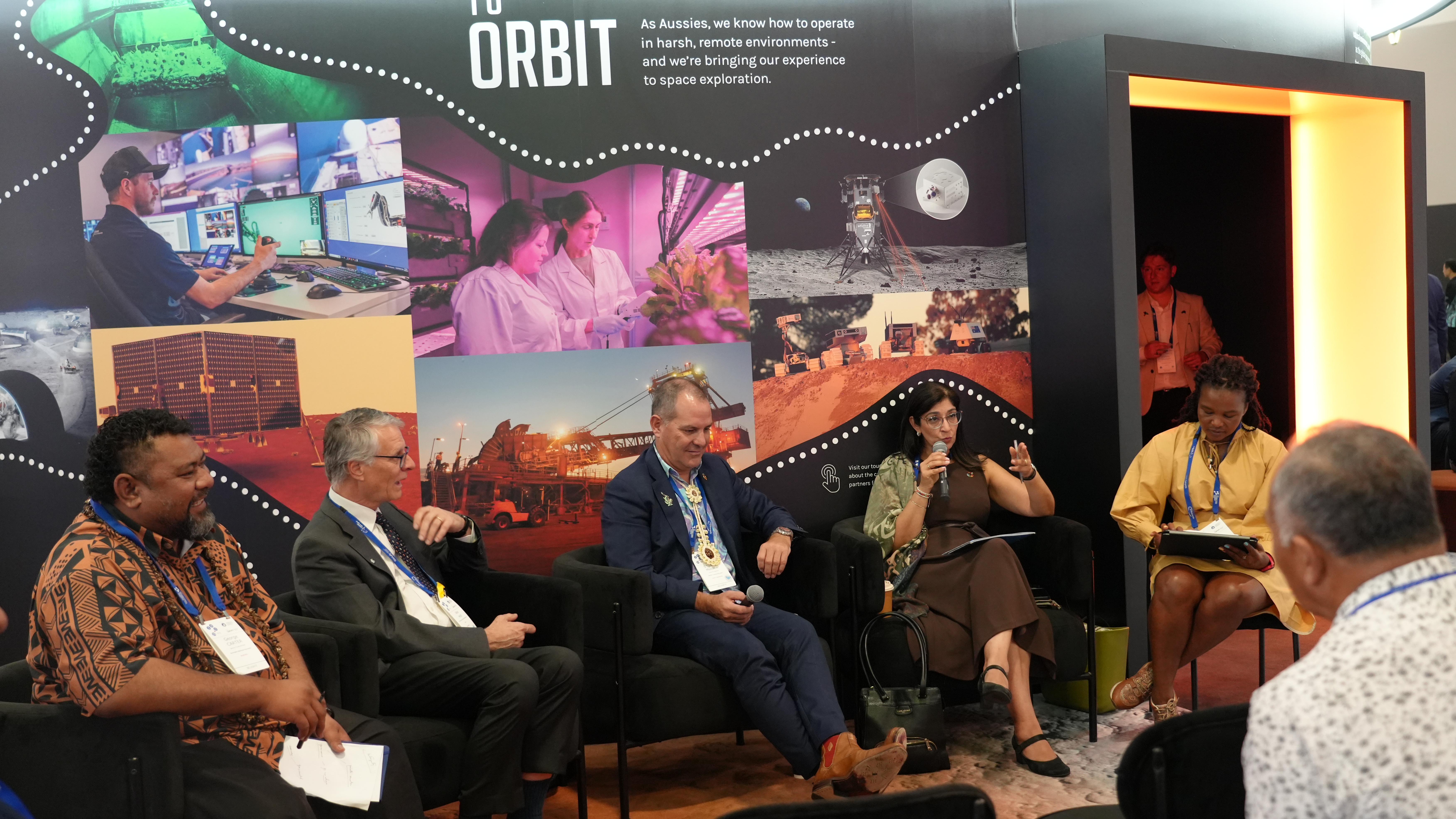 A panel of speakers