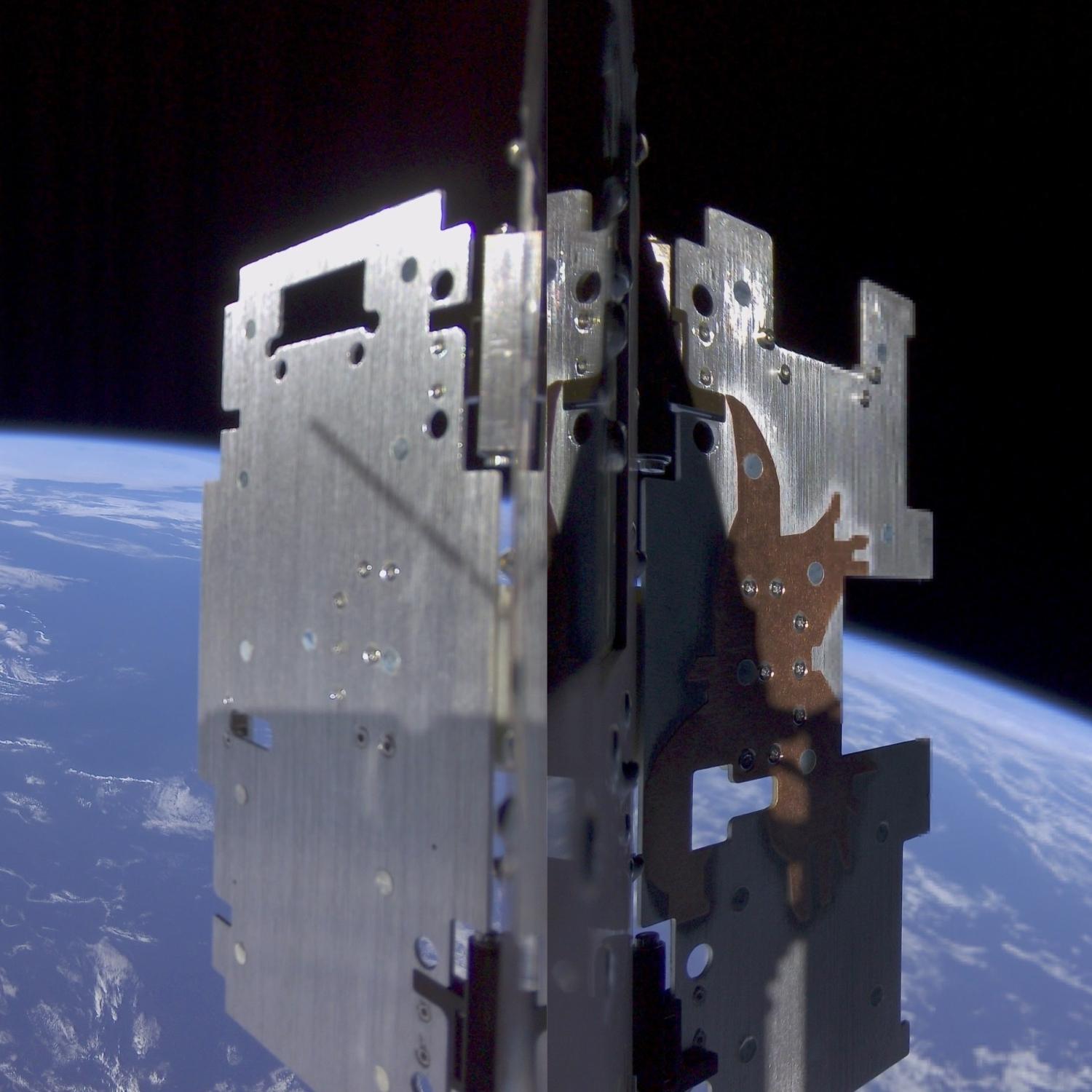 A view of earth from space from Australia’s SpIRIT nanosatellite 
