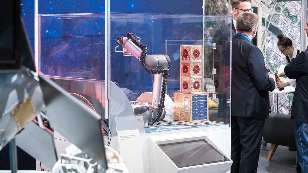 space technology exhibit at IAC 2017 in Adelaide, Australia