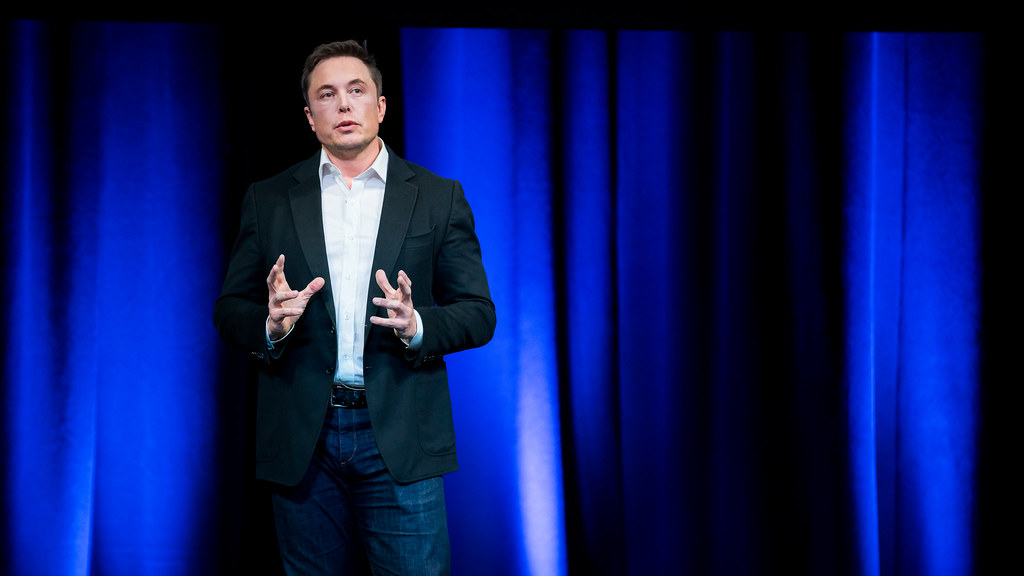 Elon Musk speaking at IAC 2017