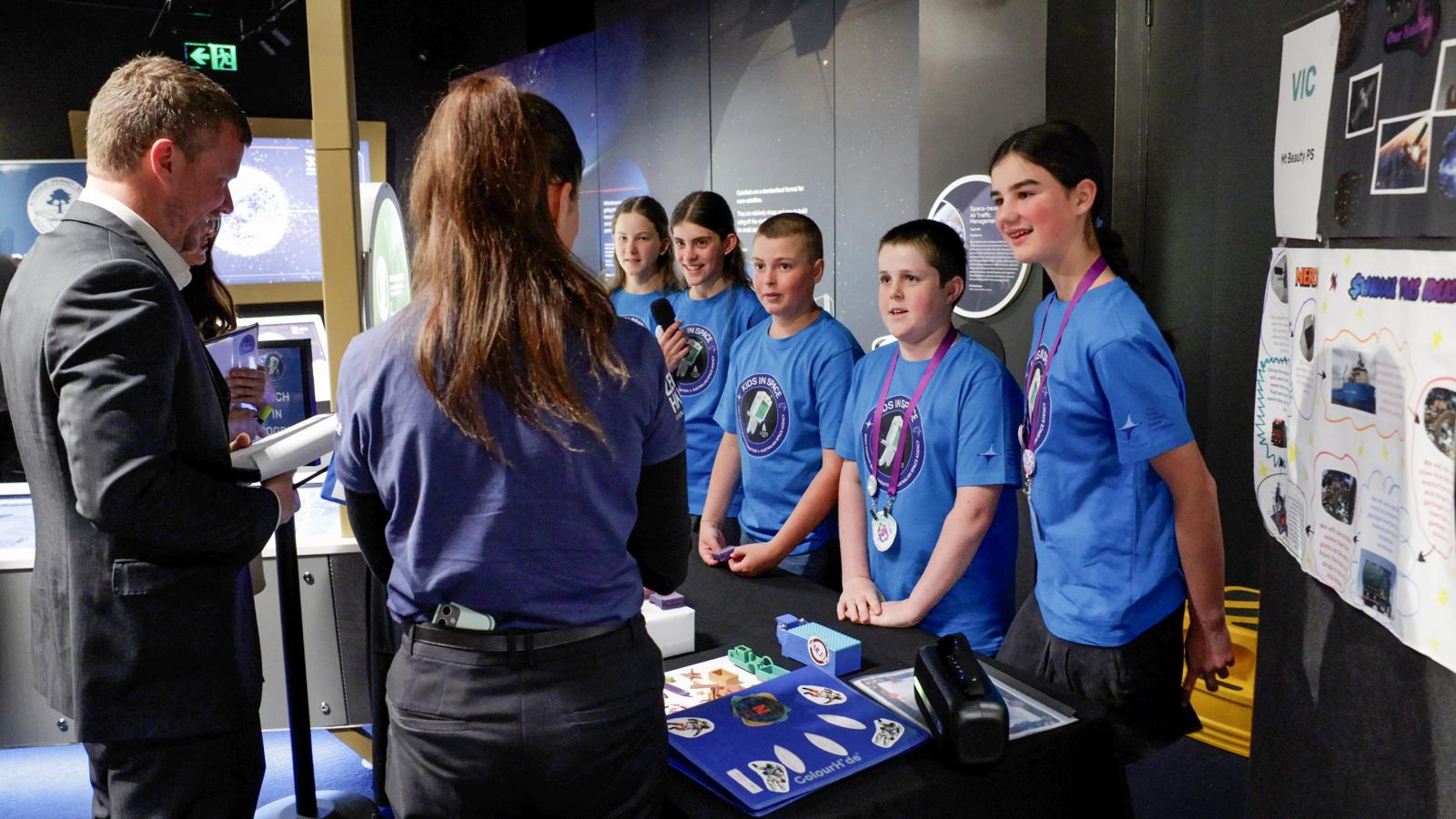 A group of student at the National Finals for the Andy Thomas Space Foundation’s Kids in Space program.