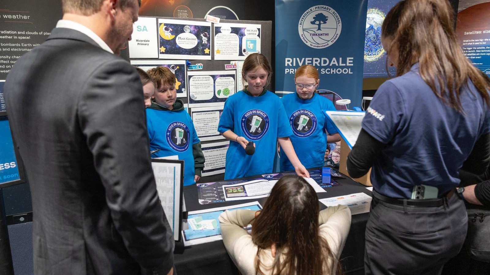 A group of students at the National Finals for the Andy Thomas Space Foundation’s Kids in Space program.