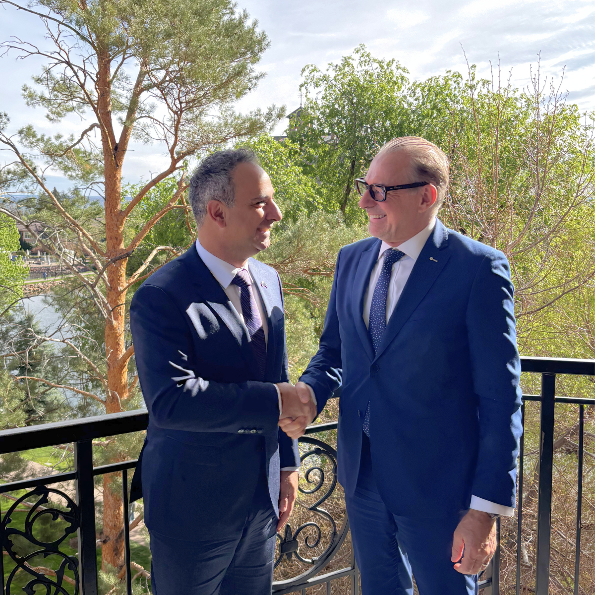 Head of the Australian Space Agency Enrico Palermo along with Dr. Josef Aschbacher, the Director General of the European Space Agency