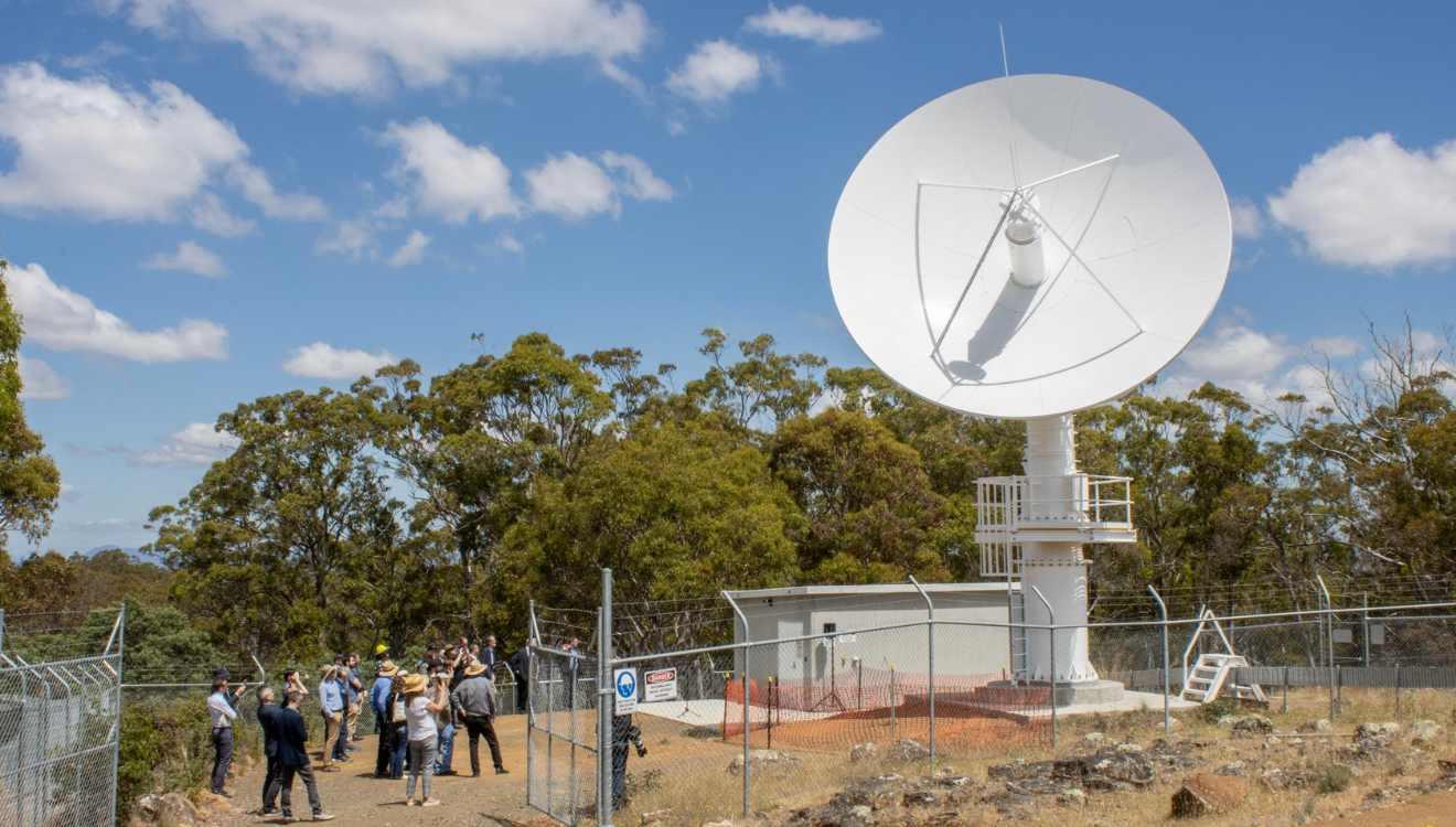 Opening ceremony for the antenna in 2023 (credit ABC)