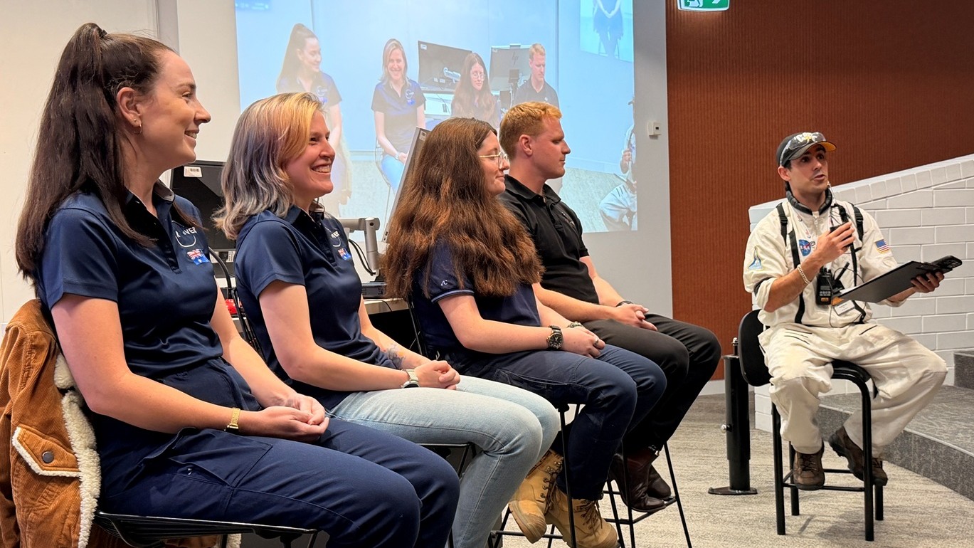 (L-R) Sami Raines, Raewyn Duvall, Rebecca Muir, Jack Rintoul, and Dr Daniel Ricardo