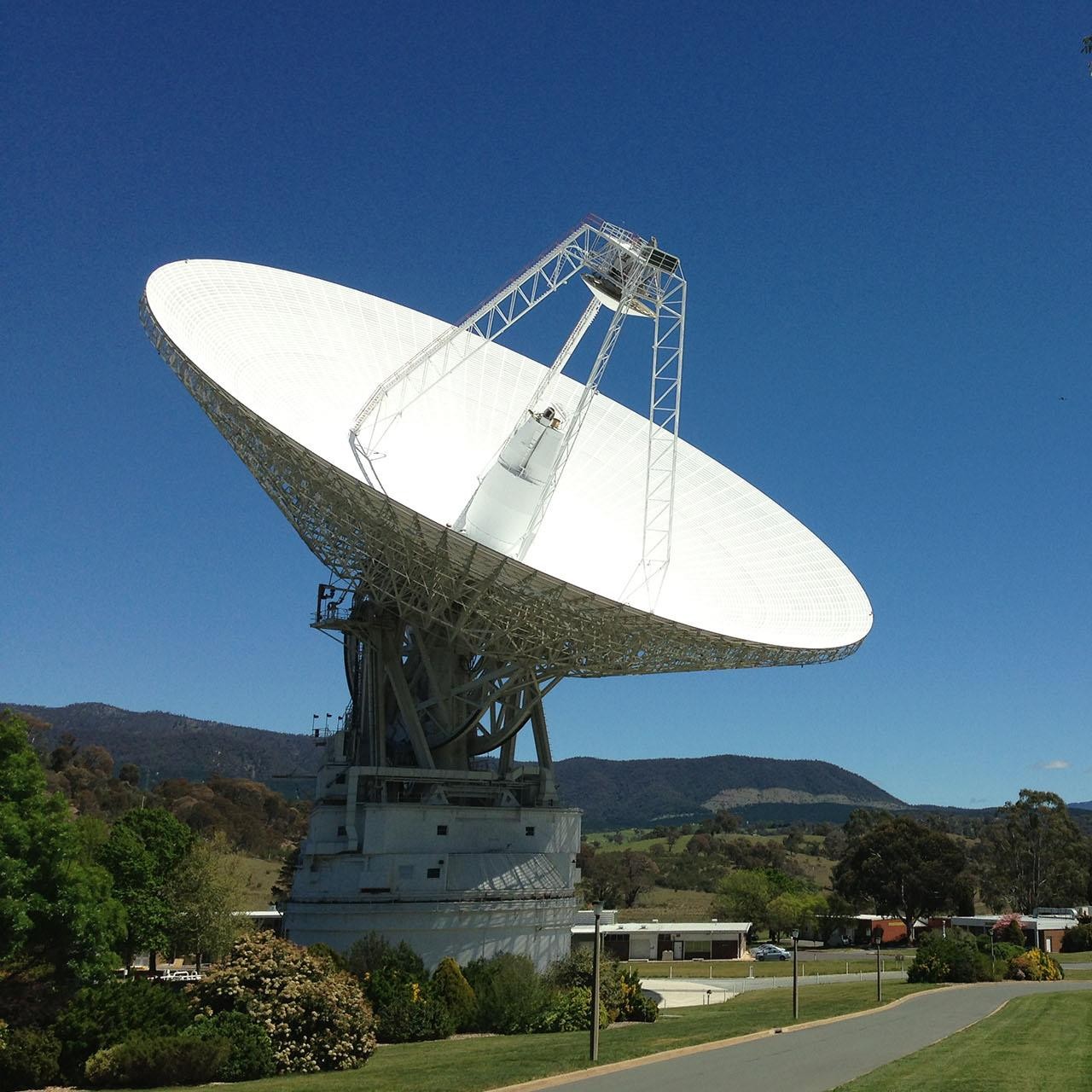 DSS43 is a 70-meter-wide (230-feet-wide) radio antenna at the Deep Space Network's Canberra facility in Australia. It is the only antenna that can send commands to the Voyager 2 spacecraft.