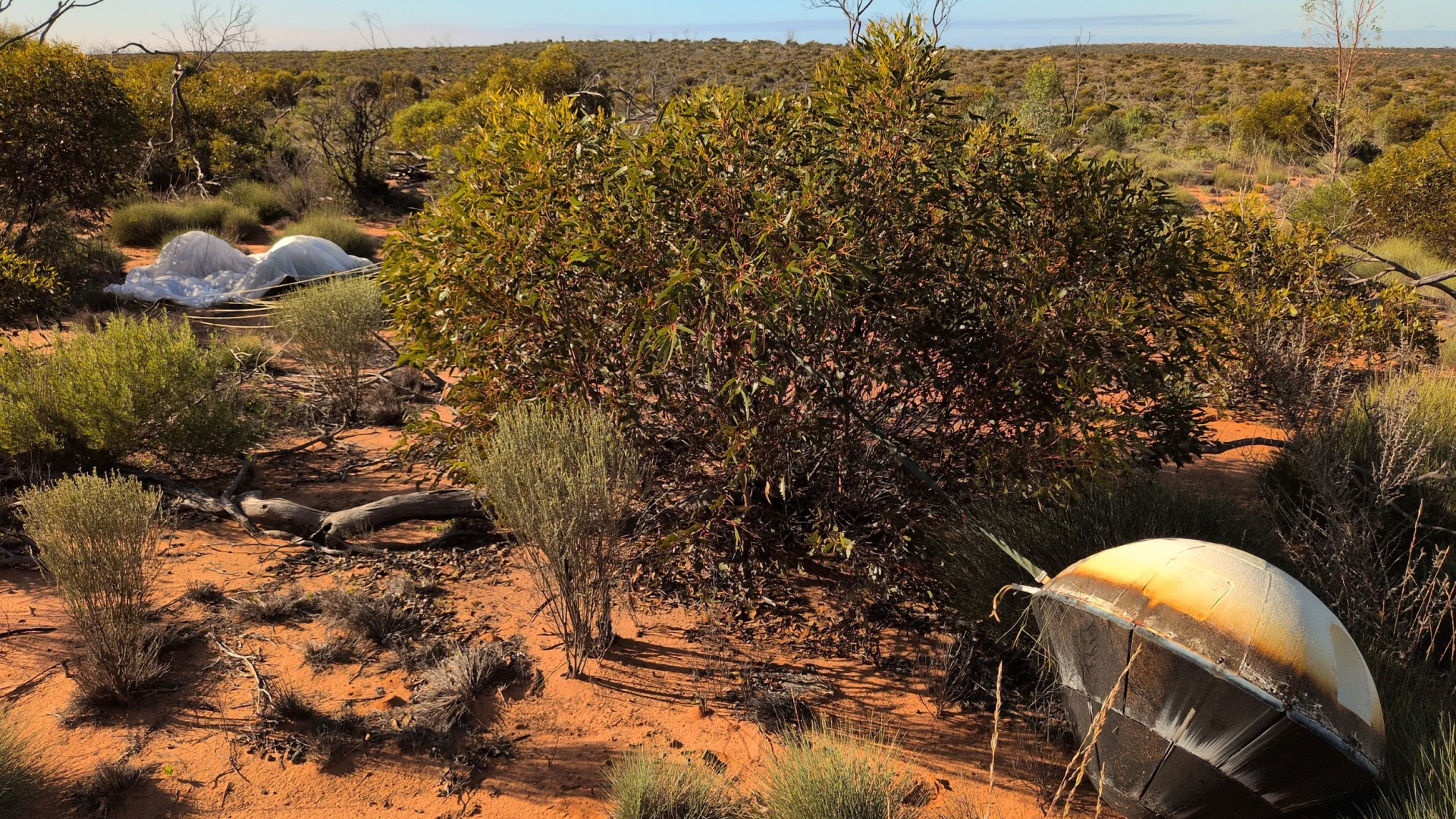 Varda Space Industries’ W‑6 space capsule returned to the Koonibba Test Range in May 2026.