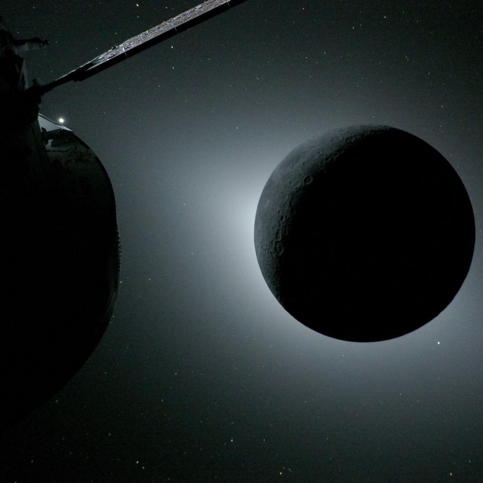 This breathtaking image of the Moon eclipsing the Sun was taken by the crew of Artemis-II during their historic lunar flyby. Credit: NASA