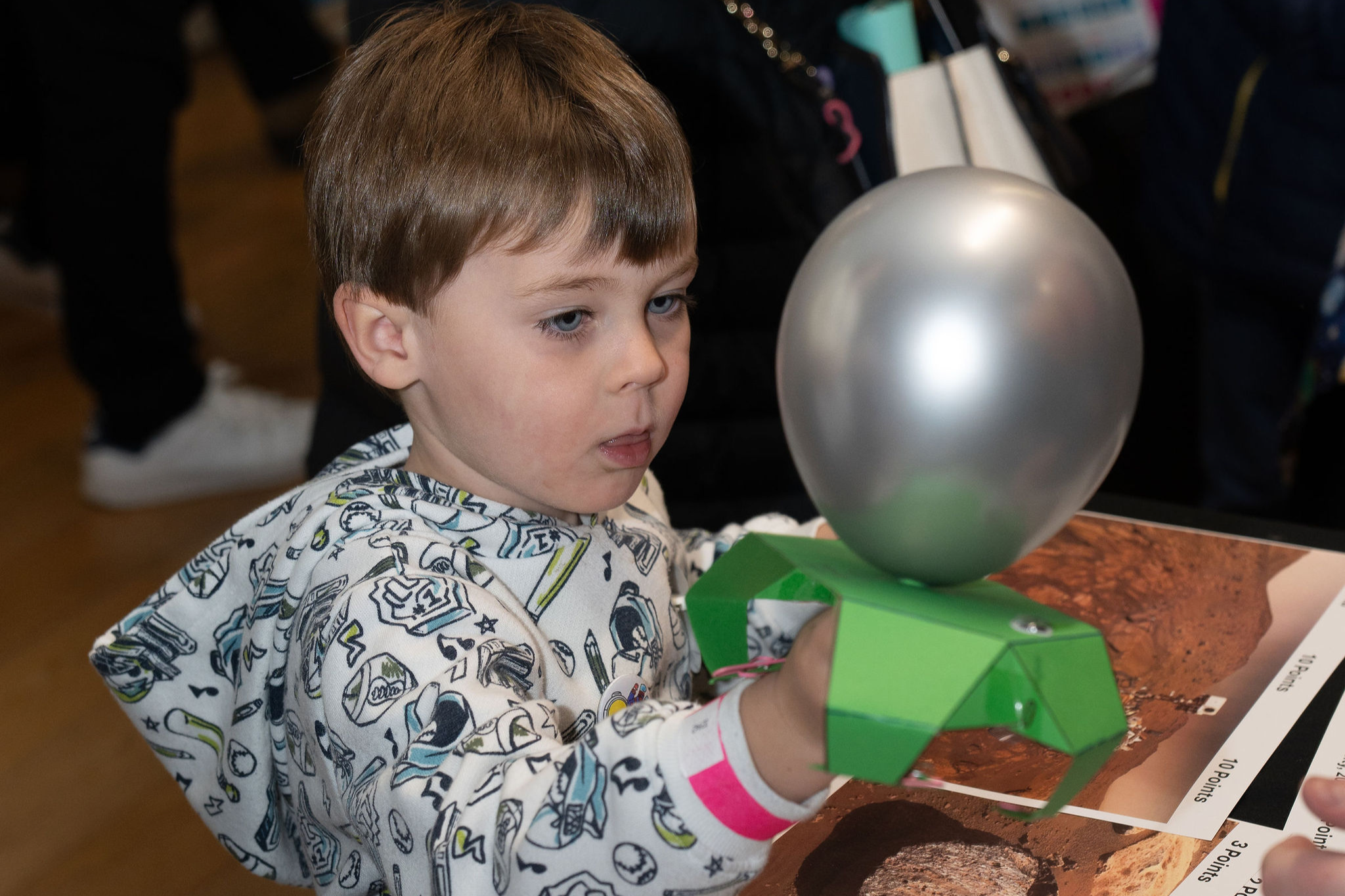 Space enthusiasts at Space Day Out 2026 seeing up close a space experiment
