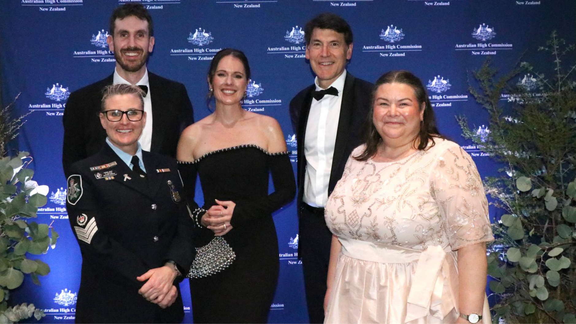 Australian astronaut Katherine Bennell-Pegg with members from the Australian High Commission in New Zealand.
