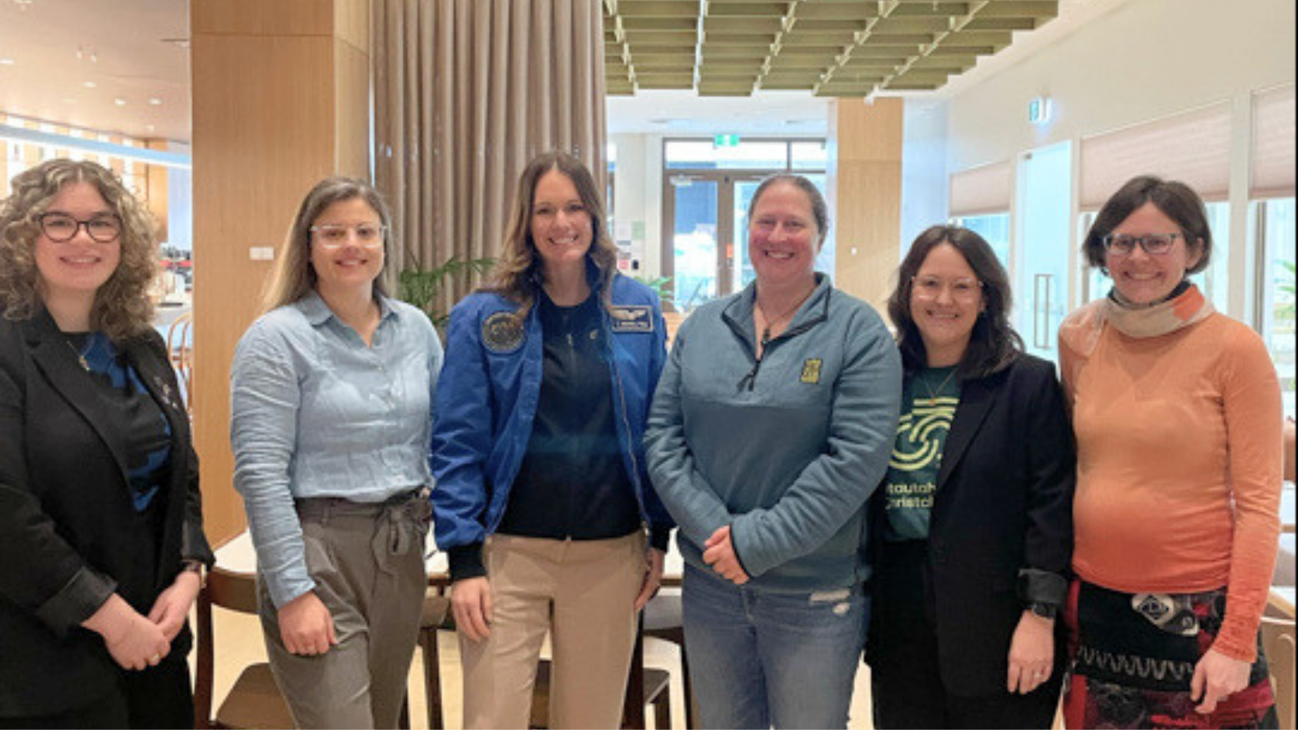 Australian astronaut Katherine Bennell-Pegg at a Breakfast event with women in the space sector in Christchurch