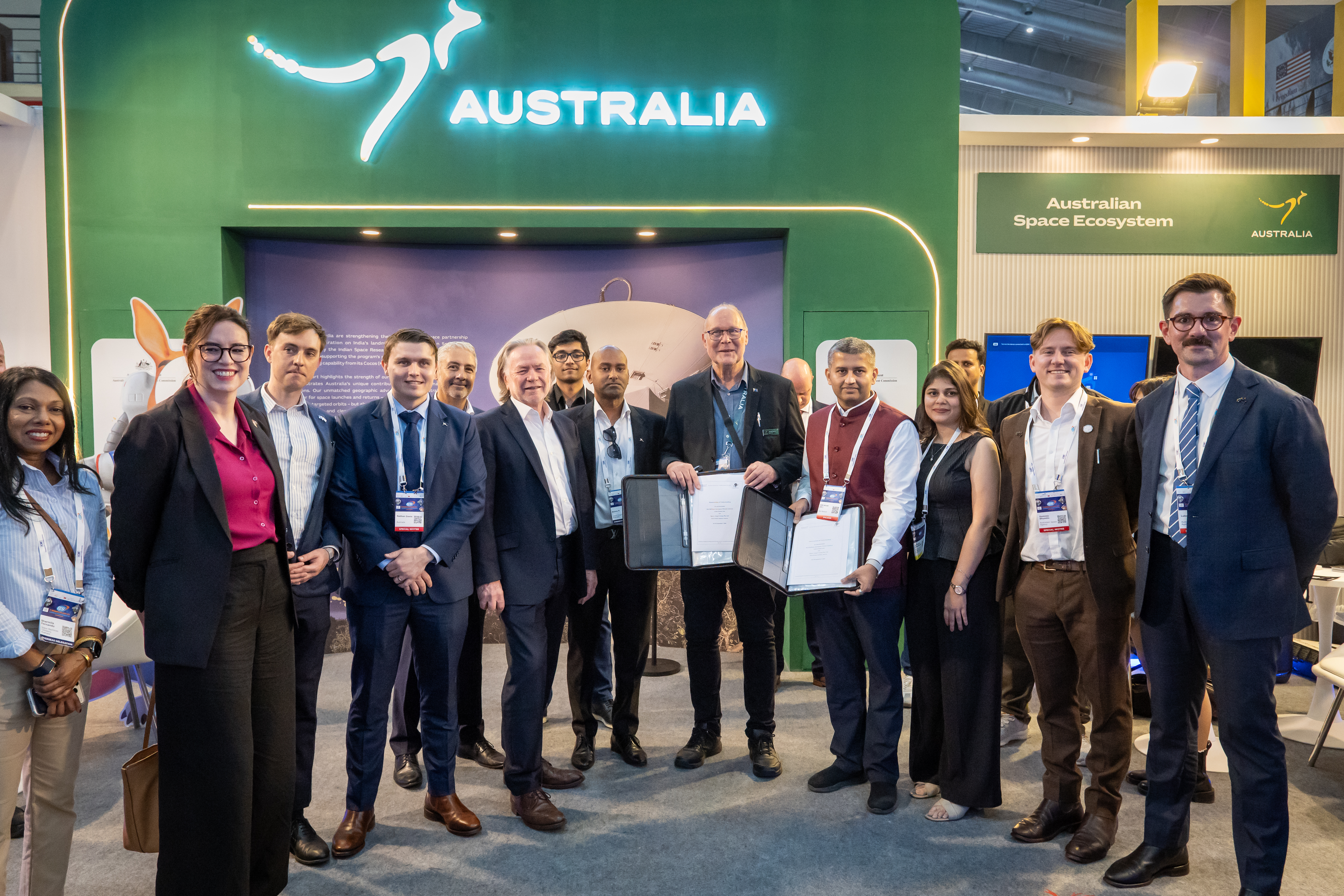 MoU signing between Space Angel and Red Ballon Aerospace.