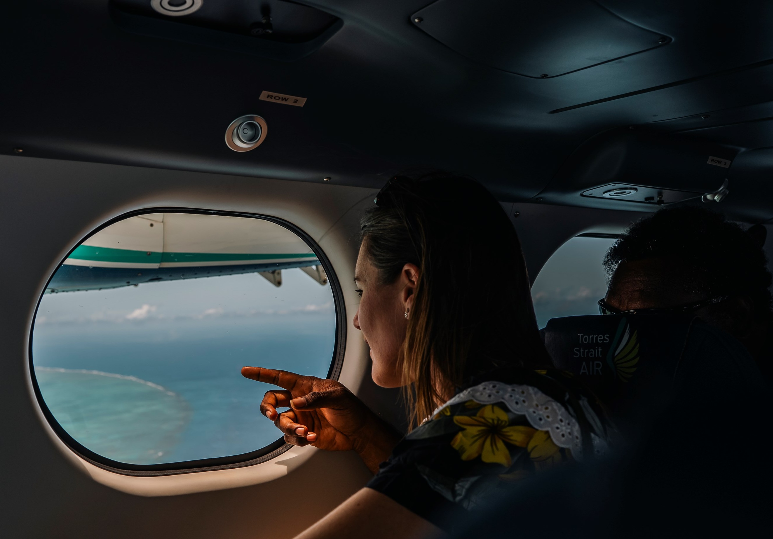 Aussie astronaut Katherine Bennell-Pegg with Torres Strait community members