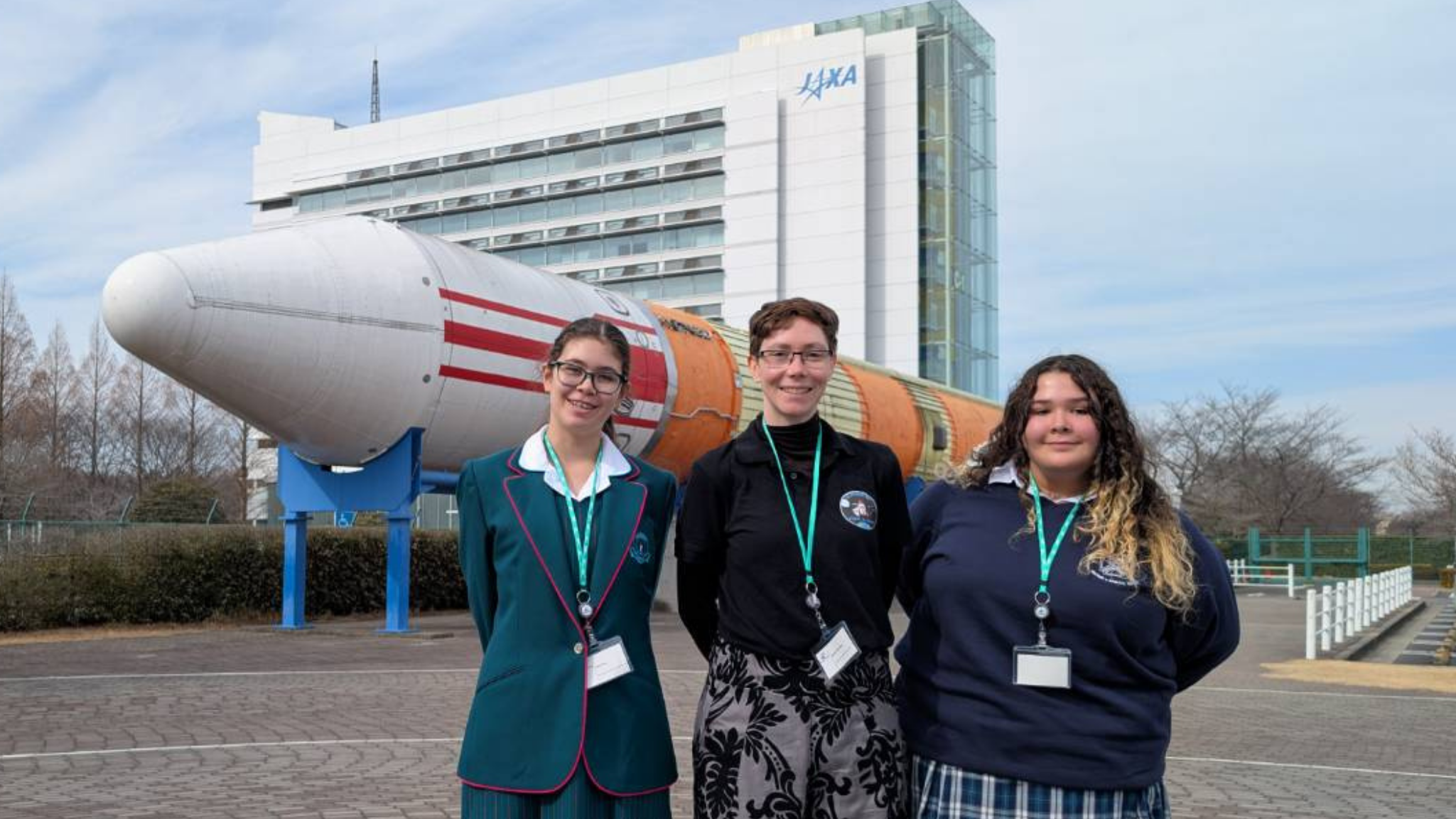 Aussie students Hayley Yousef and Kaila Elias who previously participated in Asian Try Zero-G 