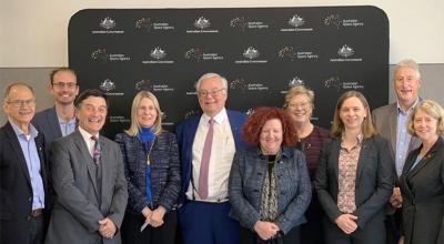 Ten members of the Australian Space Agency Advisory Group