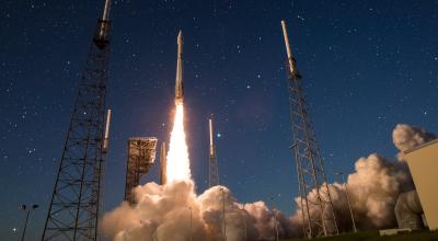 Rocket taking off
