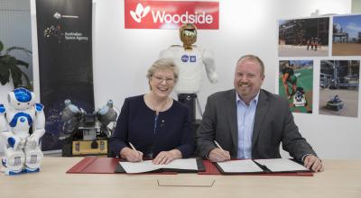 Signing of Statement of intent between the Australian Space Agency and Woodside Energy