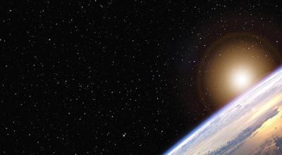 View of earth from space