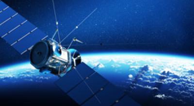 Satellite orbiting Earth