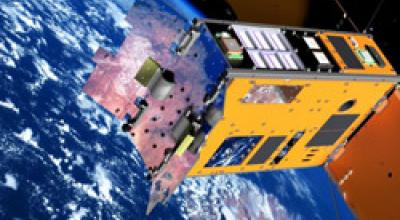 a satellite above Earth