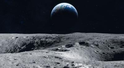 a view of Earth from the moon