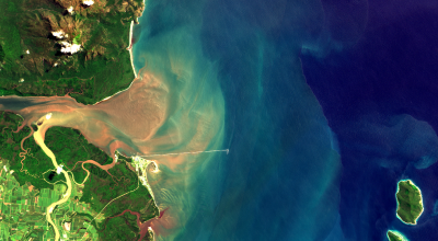 An ariel view of an Australian coast