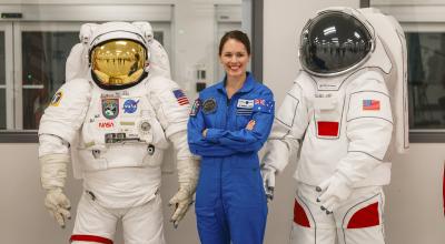 a person in a space uniform