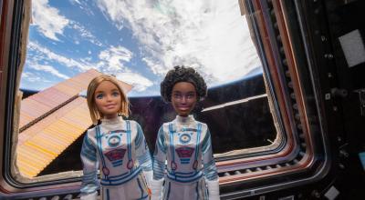 Barbie dolls in ISS