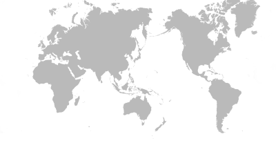 An outline of a world map