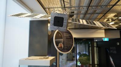 A satellite exhibit