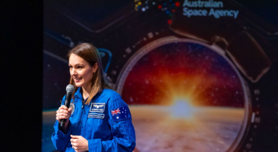 person speaking at an event