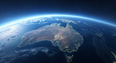 A view of Australia from space