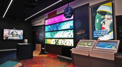 An exhibition room