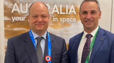 President Suchet from France's Space Agency and Enrico Palermo from the Australian Space Agency