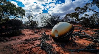 Winnebago-3 capsule after safely landing at Southern Launch’s Koonibba Test Range in South Australia.