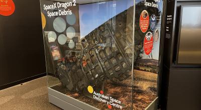 Space debris exhibit