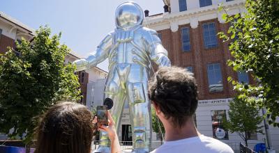 Giant inflatable astronaut