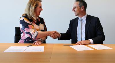 Pip Spence, Chief Executive Officer and Director of Aviation Safety at CASA along with Head of the Australian Space Agency Enrico Palermo