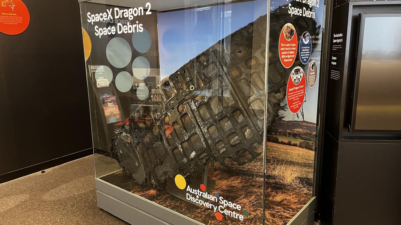 Space debris exhibit