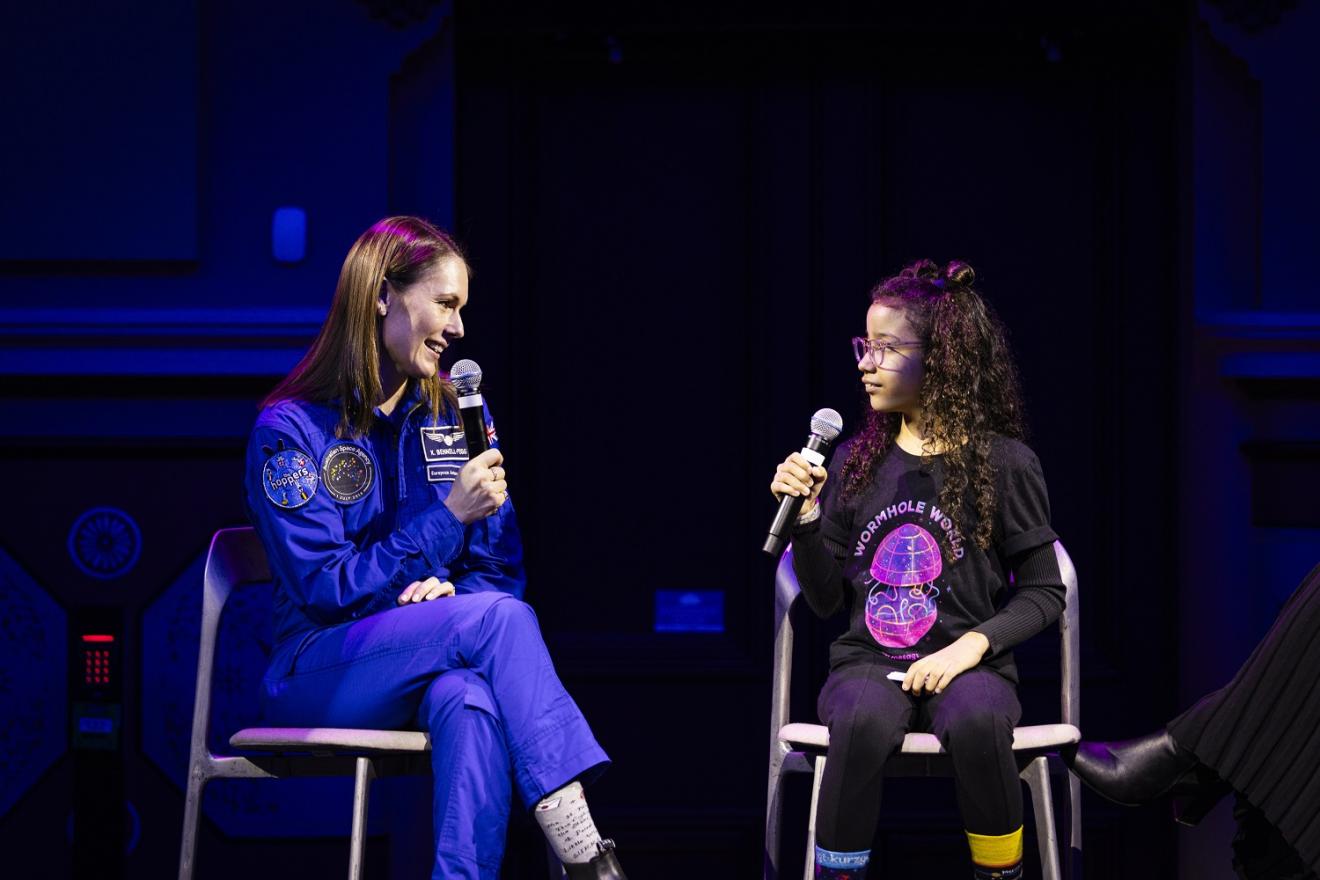 Australian astronaut Katherine Bennell-Pegg at an event