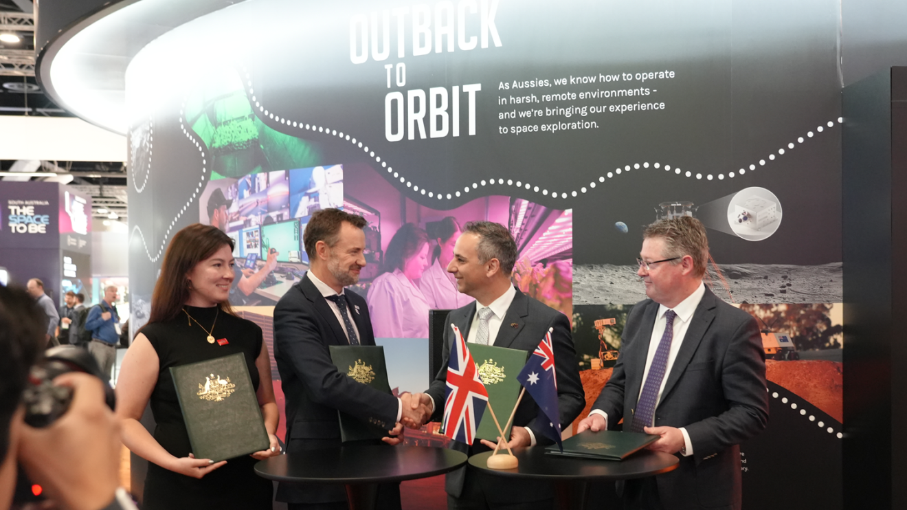 UK Space Agency CEO, Dr Paul Bate and Head of the Australian Space Agency, Enrico Palermo