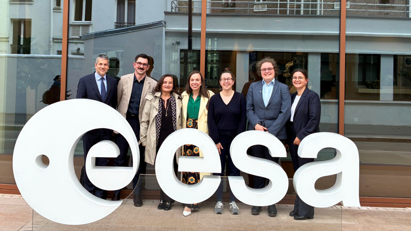 Representatives from the Australian Space Agency at European Space Agency's Headquarters in Paris