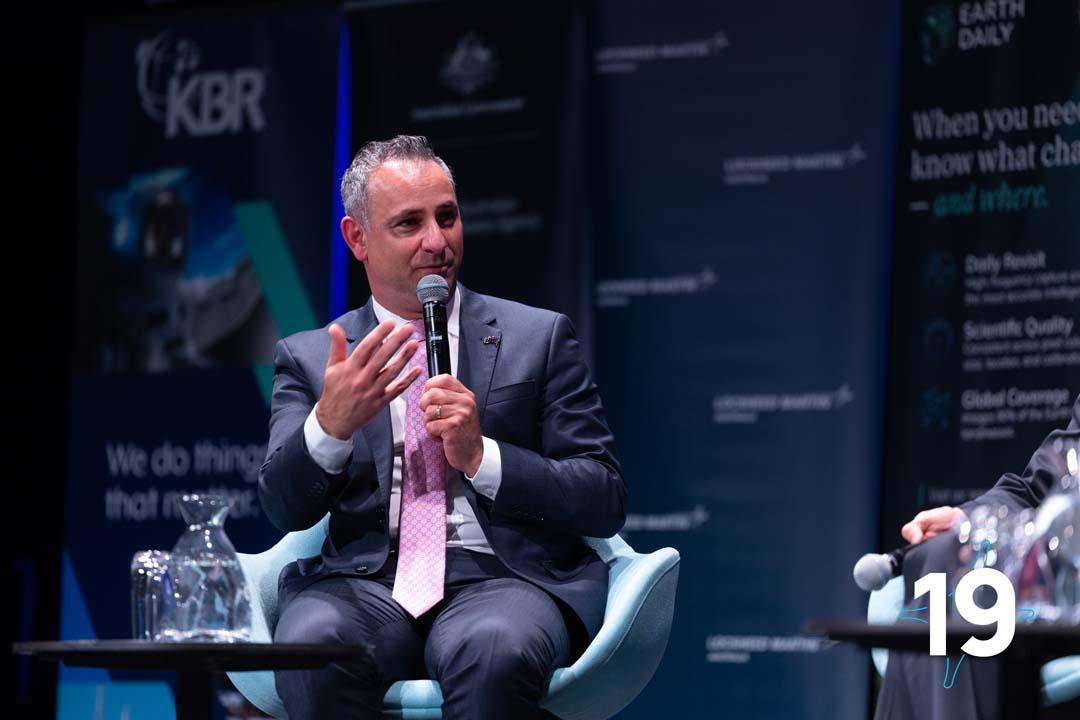 Head of the Australian Space Agency Enrico Palermo speaking at the 19th Australian Space Forum