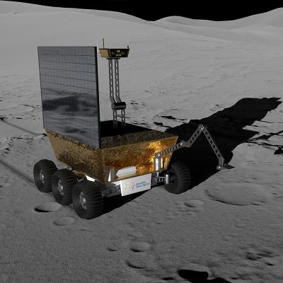 Illustration of Australia's rover on the moon