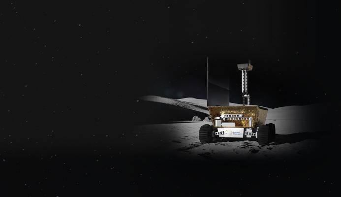 Illustration of Australia's rover on the moon